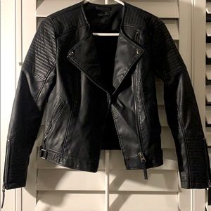 Topshop faux leather  Rosa biker Jacket
